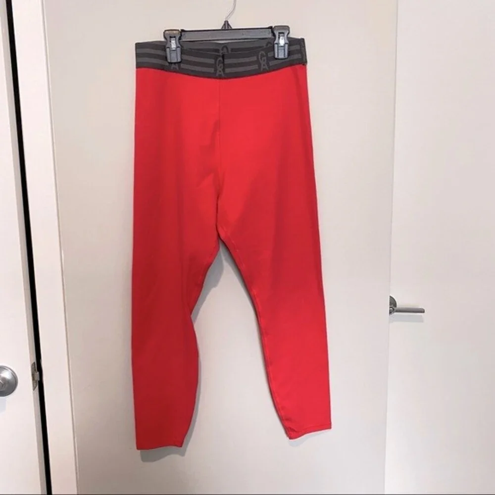 Good American Leggings Icon Pink 7/8 High Waist Workout Activewear Size 4 XL